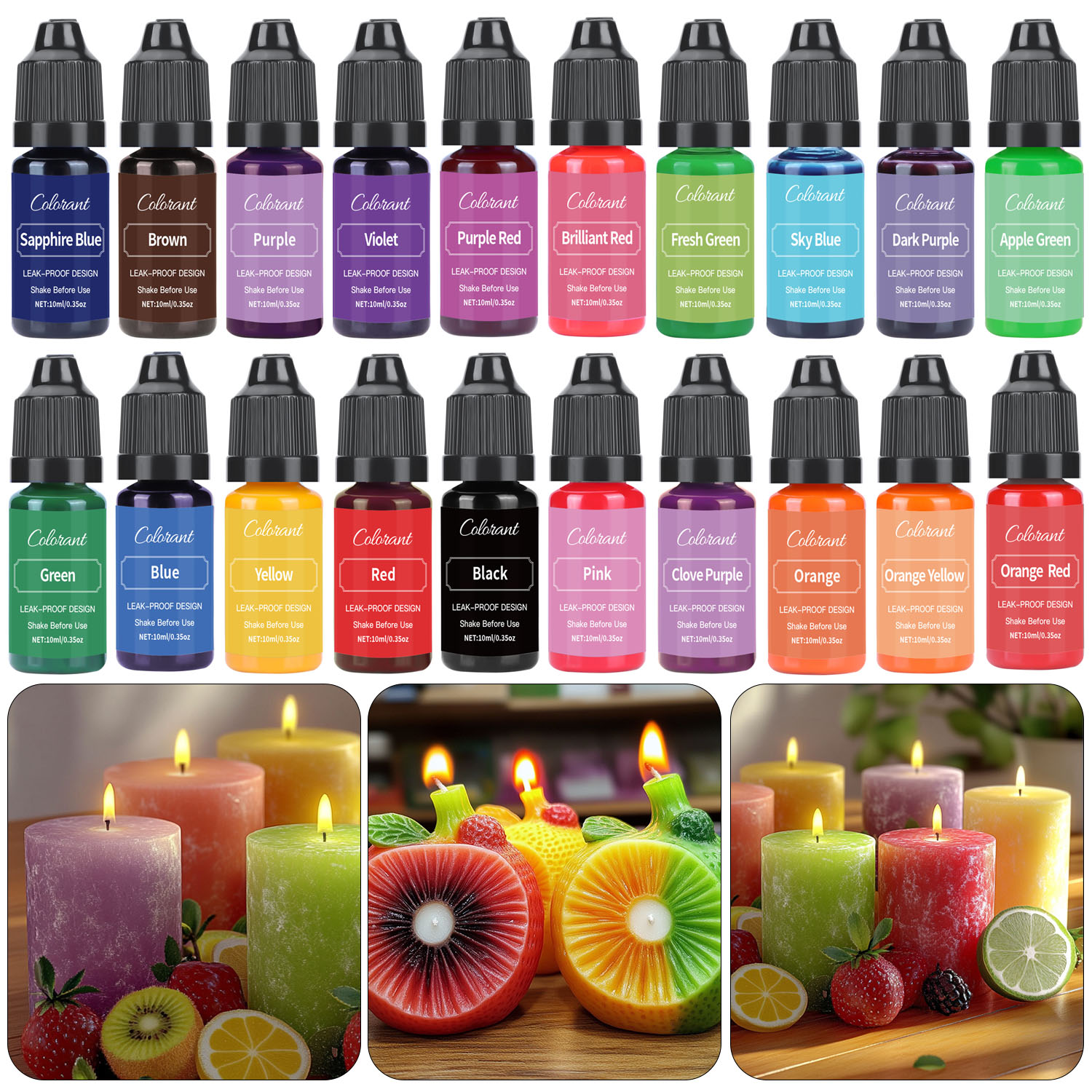 Soap Making Ingredient - Colorant de bougie liquide pour la
