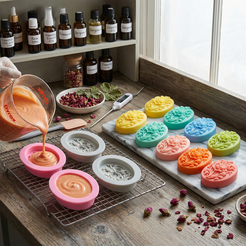 4 moules en silicone en forme  - Soap Making Bar avis et prix